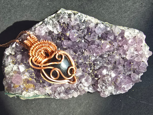 Obsidian heart one of a kind